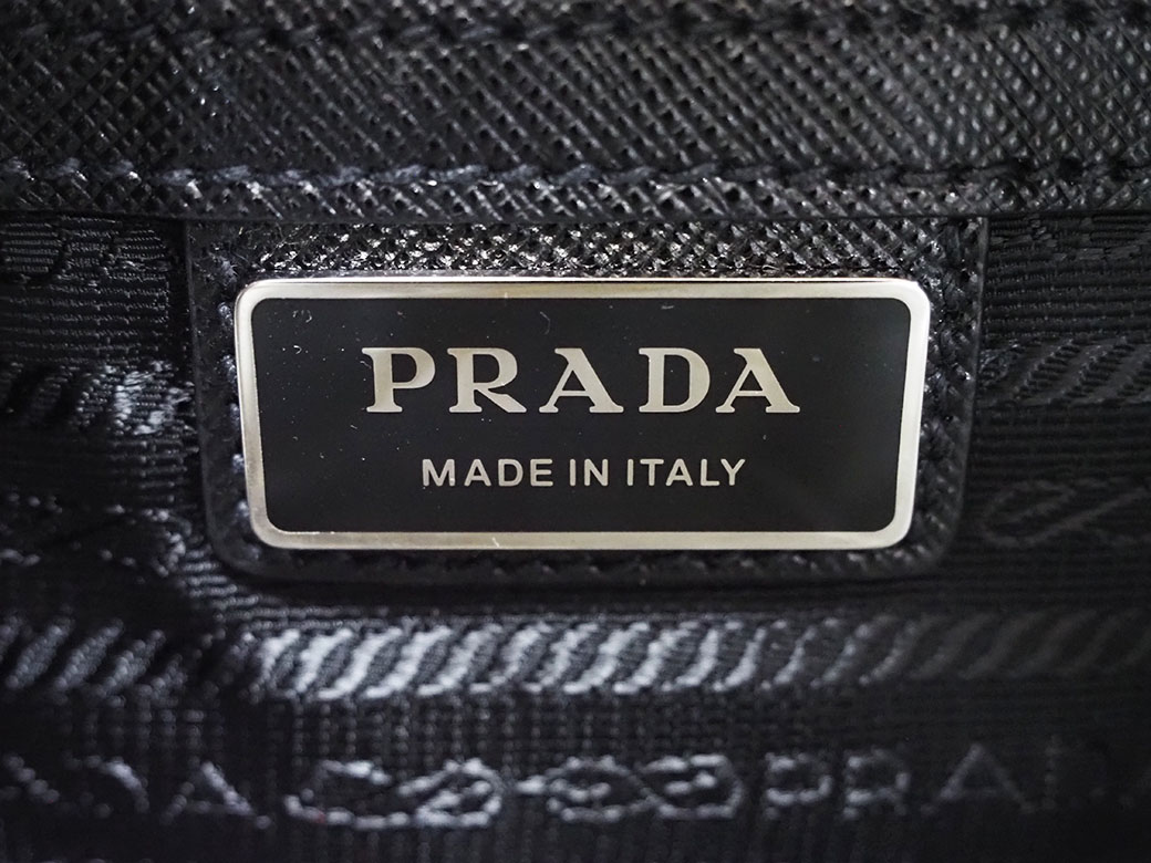 プラダ Re-Nylon サフィアーノレザー ダッフルバッグ 2VC014 2WAYボストン ブラック レディース リナイロン PRADA 未使用 中古｜brandshop-uprise｜11