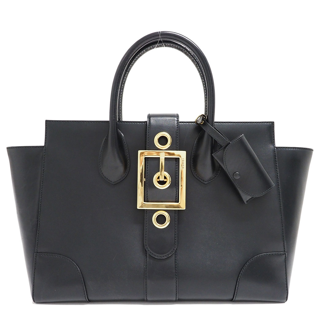 GUCCI（グッチ） バッグ 中古 トート バッグ レディース レザー 黒