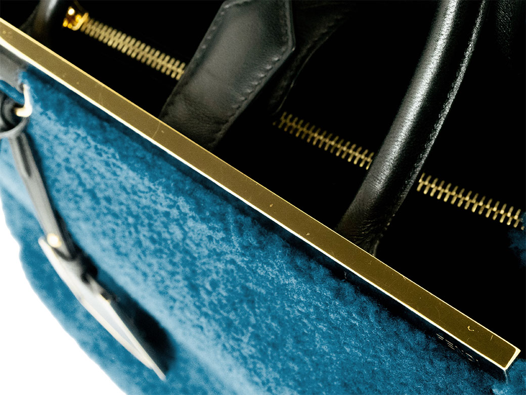 フェンディ トゥージュール ショルダーバッグ レザー 8BH250 ネイビー レディース FENDI  中古 フェンディ FENDI トゥージュール ショルダーバッグ レザー ブルー