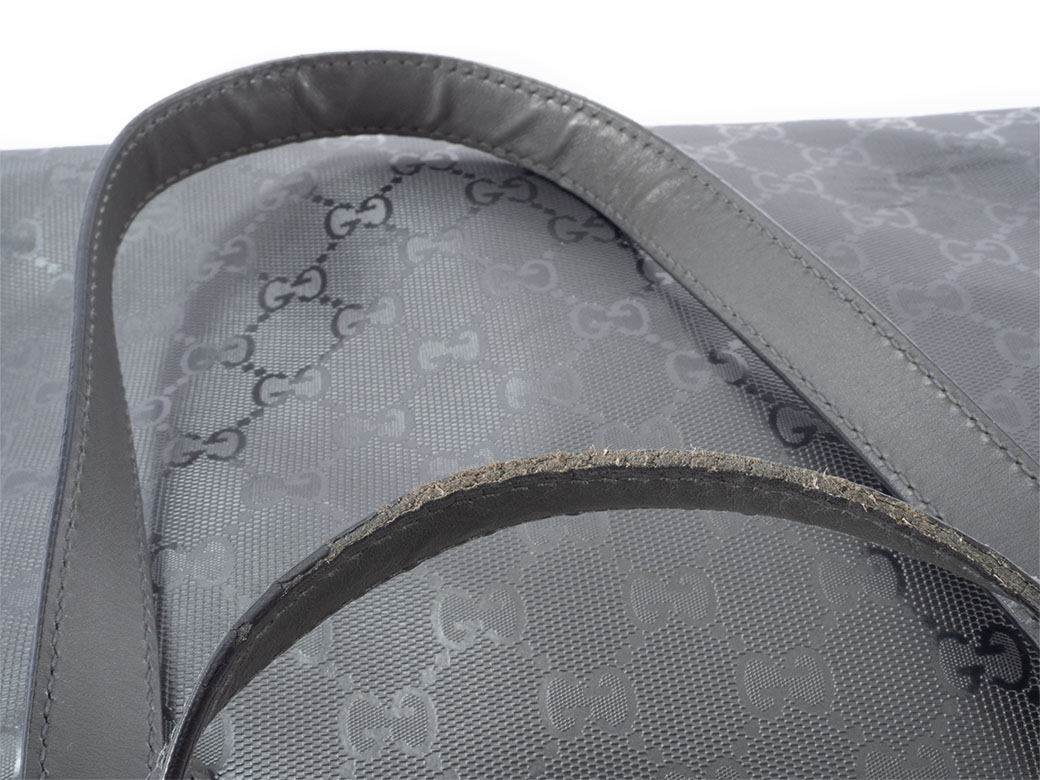 GG グッチ GUCCI バッグ メンズ トート 中古 インプリメ グレー 211137