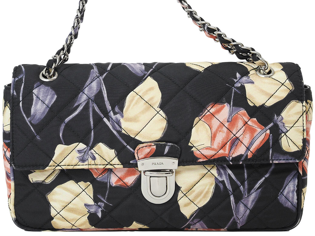 ✨美品✨PRADA プラダ 花柄 ショルダーバッグ ハンドバッグ 花柄 PRADA(プラダ) ショルダーバッグ・ポシェット(レディース