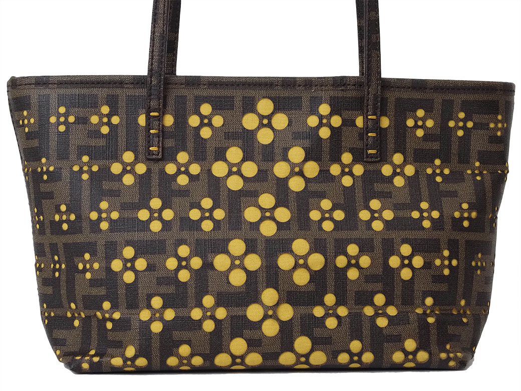 FENDI（フェンディ） バッグ 中古 ズッカ フラワー パンチング トート
