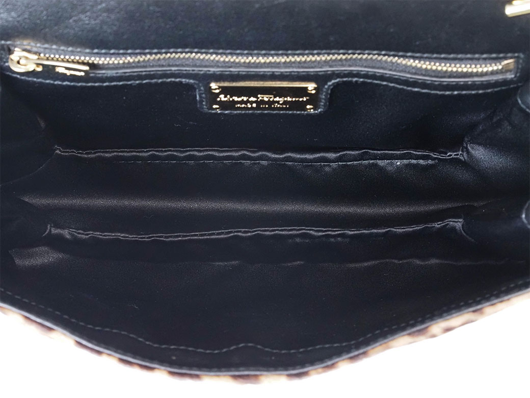 FERRAGAMO（フェラガモ） サルヴァトーレ ハラコ レオパード ヴァラ