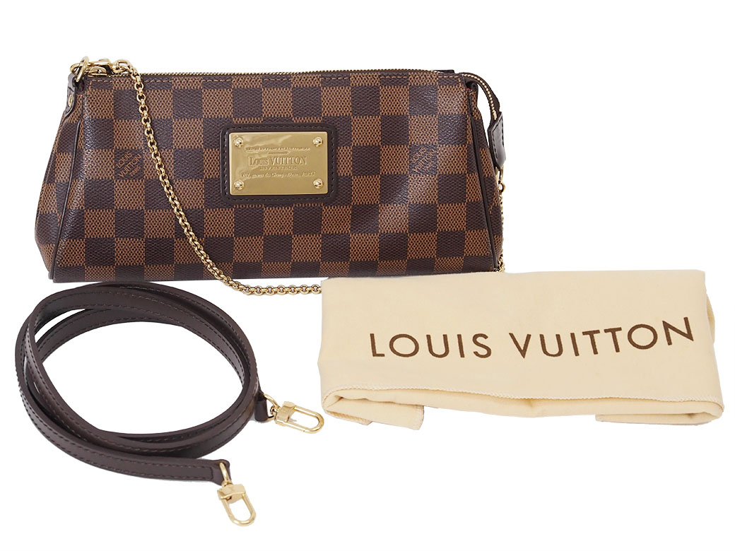エヴァ ルイ ヴィトン LOUIS VUITTON バッグ 中古 ダミエ エベヌ