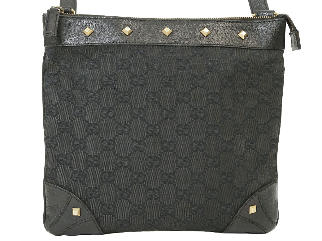 GG グッチ バッグ ショルダー レディース 中古 GGキャンバス スタッズ