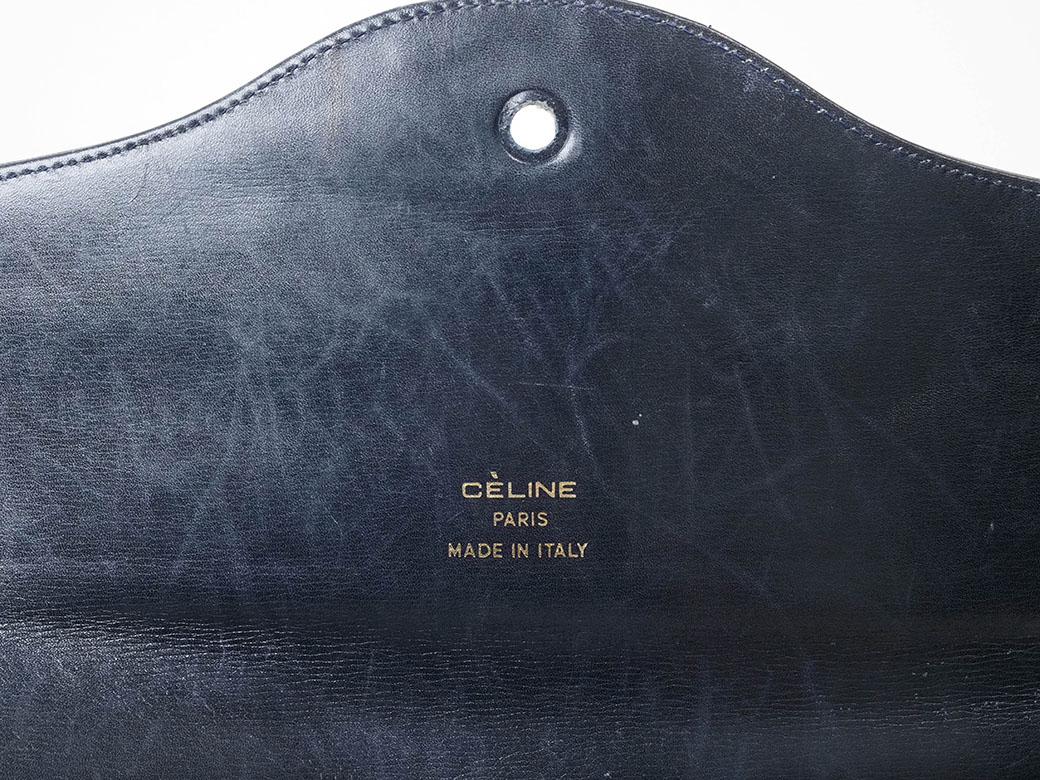 Youぼちぼち再開 中古 セリーヌ ショルダー ネイビースモール CELINE（セリーヌ） ショルダーバッグ SHARP POUCH シャープポーチ