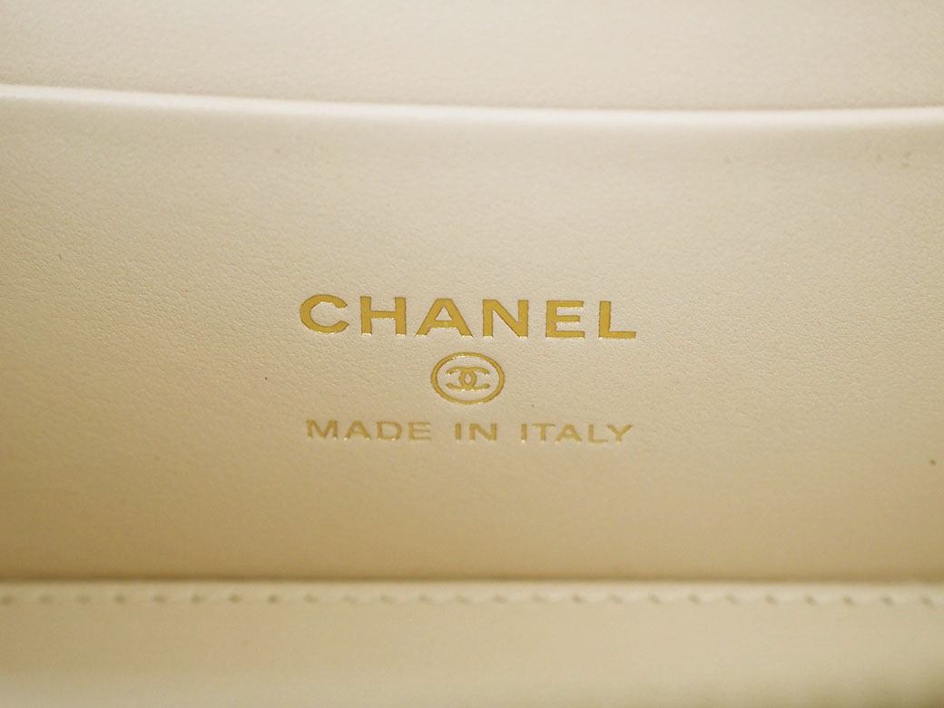 CHANEL シャネル バニティ 2WAYチェーンショルダー バッグ ベージュ