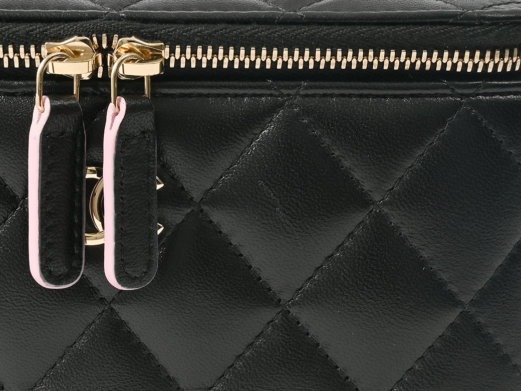 VINTAGE●CHANEL●チェーン付き トップハンドル ロングバニティ VINTAGE○CHANEL○チェーン付きトップハンドルロングバニティ