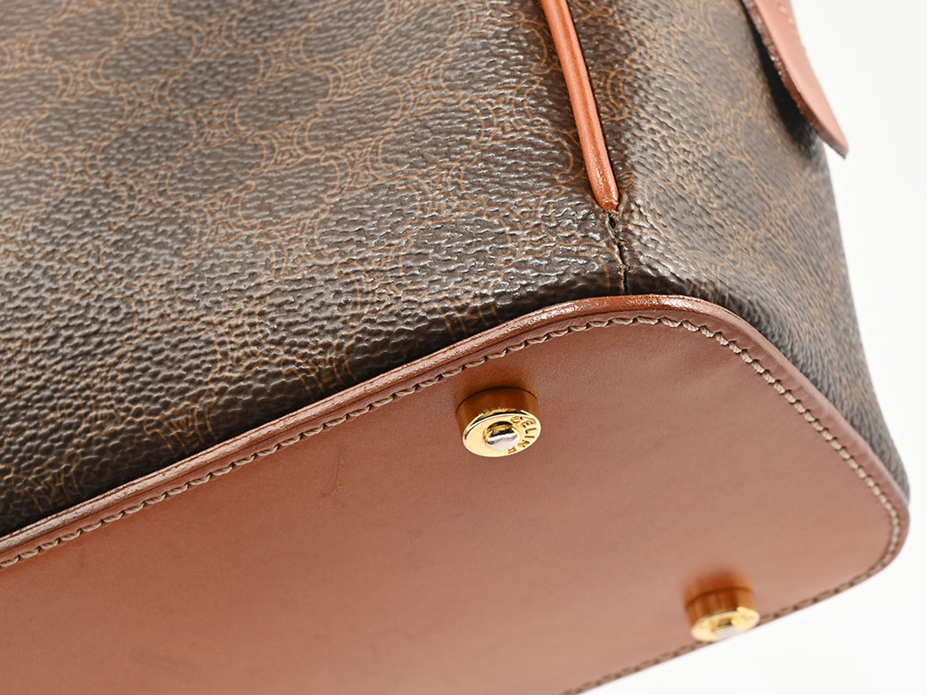 CELINE（セリーヌ） バッグ 中古 マカダム ハンドバッグ ブラウン