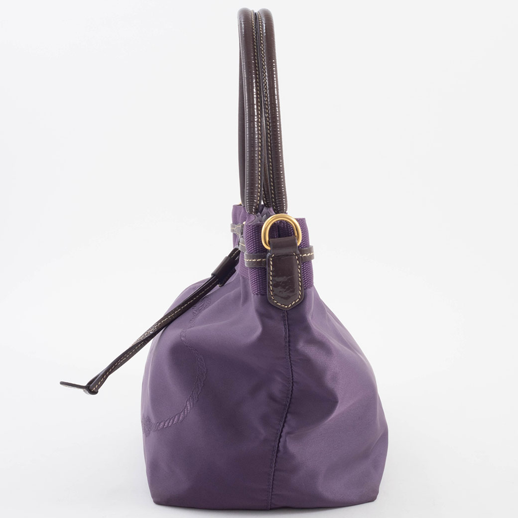 PRADA（プラダ） ナイロン 中古 トートバッグ パープル BN1756 小さめ