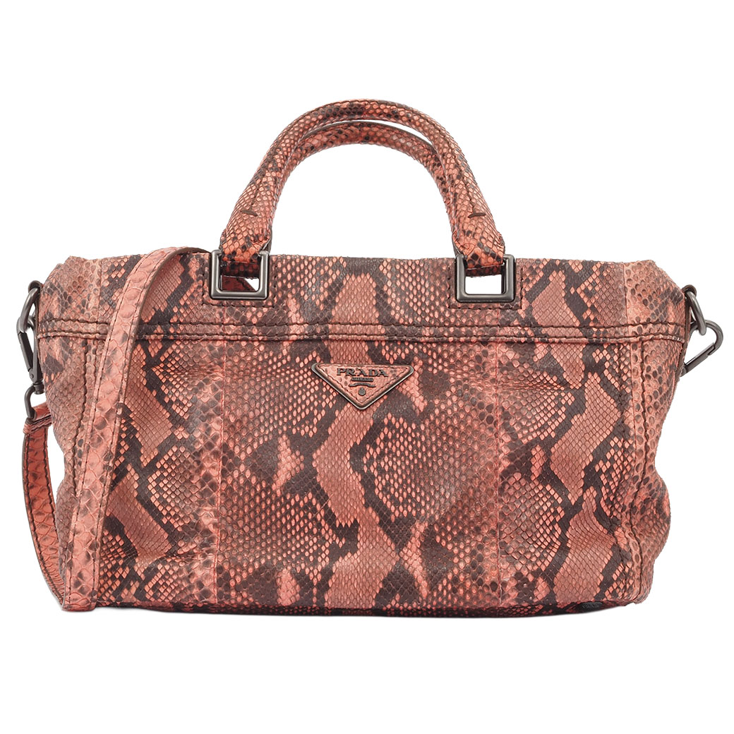 PRADA（プラダ） バッグ 中古 2way ショルダーバッグ パイソン ヘビ