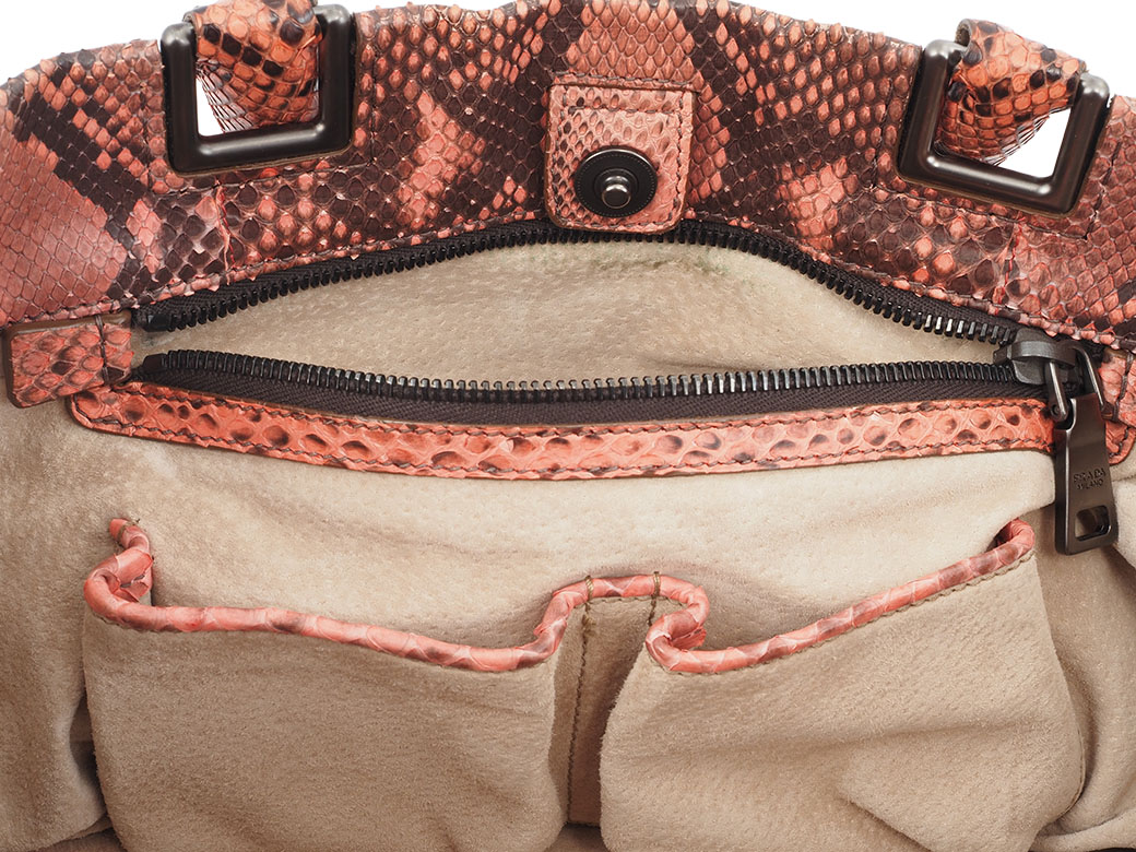 PRADA（プラダ） パイソン 2WAY ハンドバッグ ショルダーバッグ ピンク