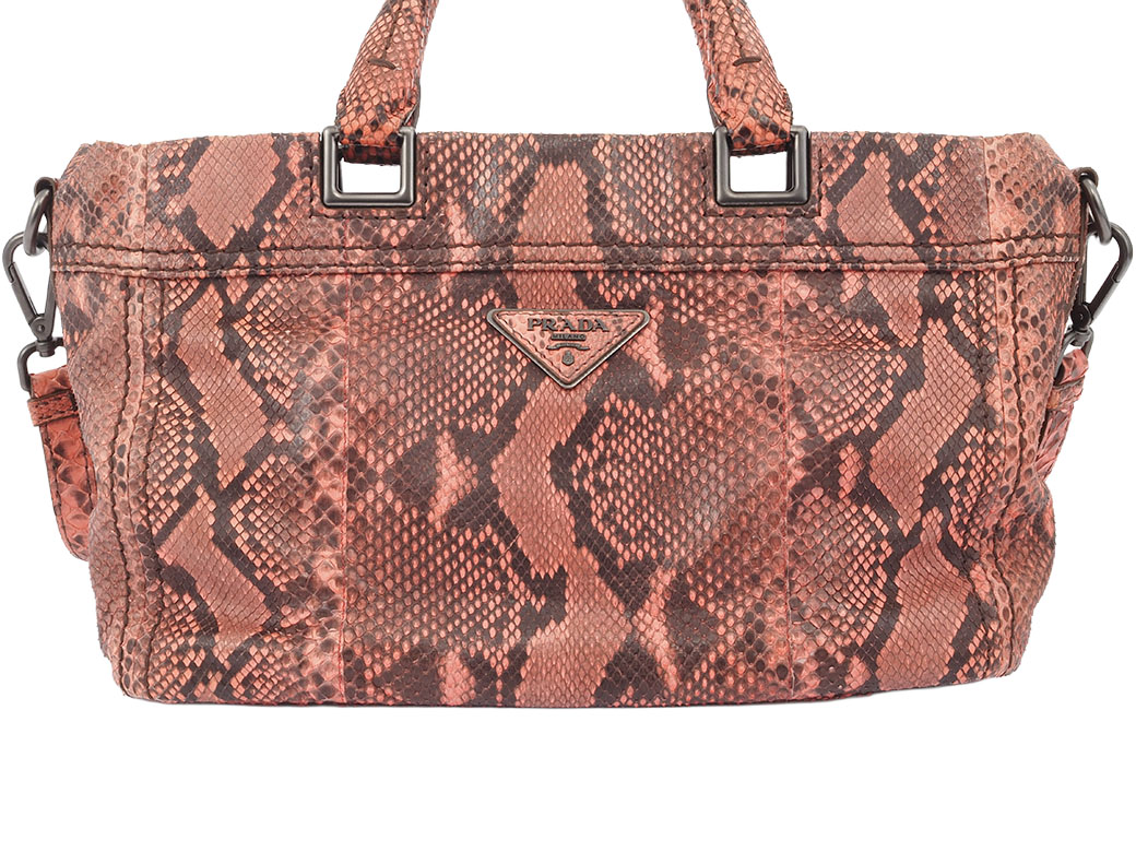 PRADA（プラダ） バッグ 中古 2way ショルダーバッグ パイソン ヘビ