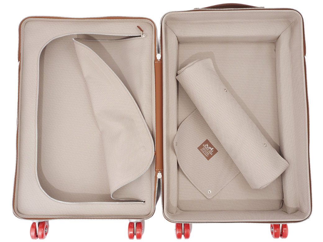 HERMES エールライン キャリーケース スーツケース ブラウン エルメス