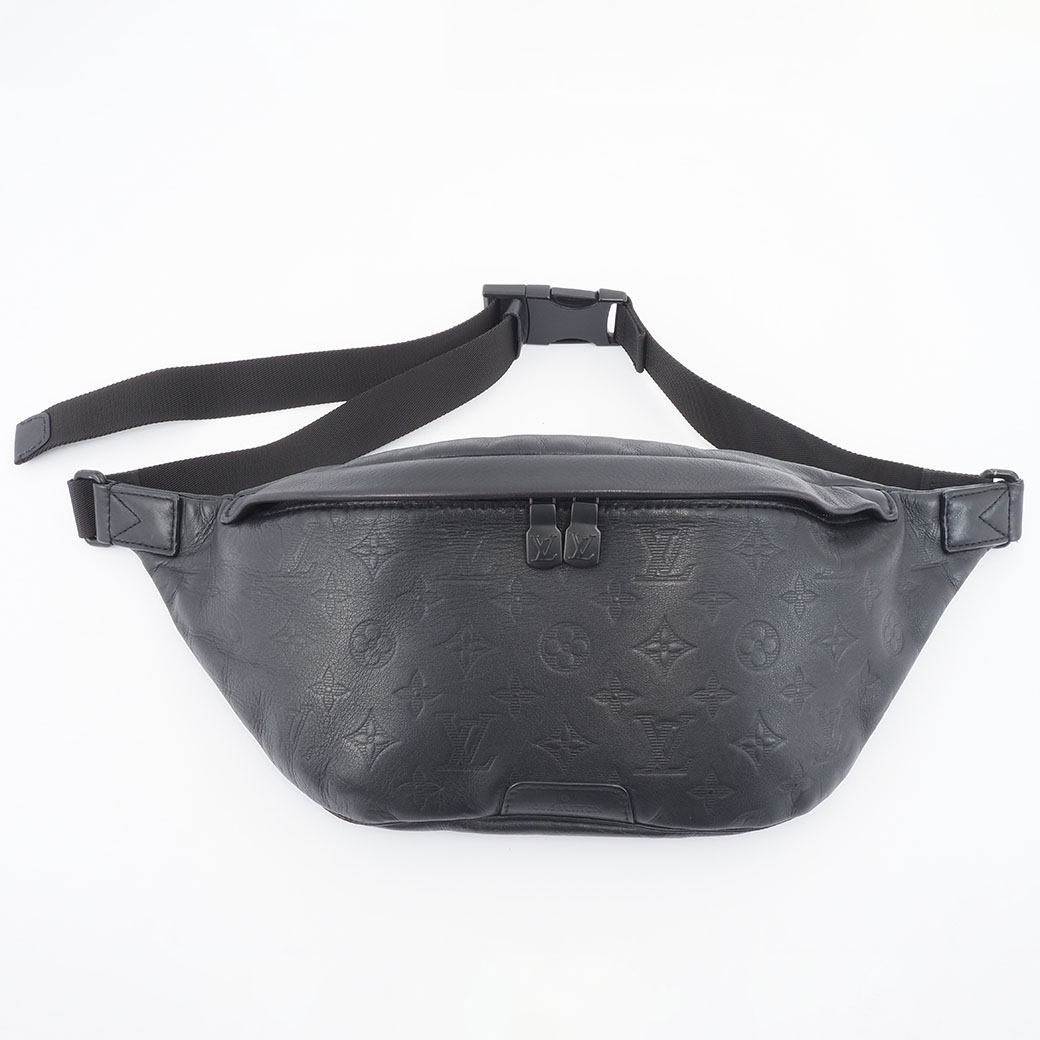 極美品 ルイヴィトン モノグラム シャドウ ディスカバリー バムバッグ レザー LOUIS VUITTON（ルイ・ヴィトン） ルイ ヴィトン モノグラムシャドウ