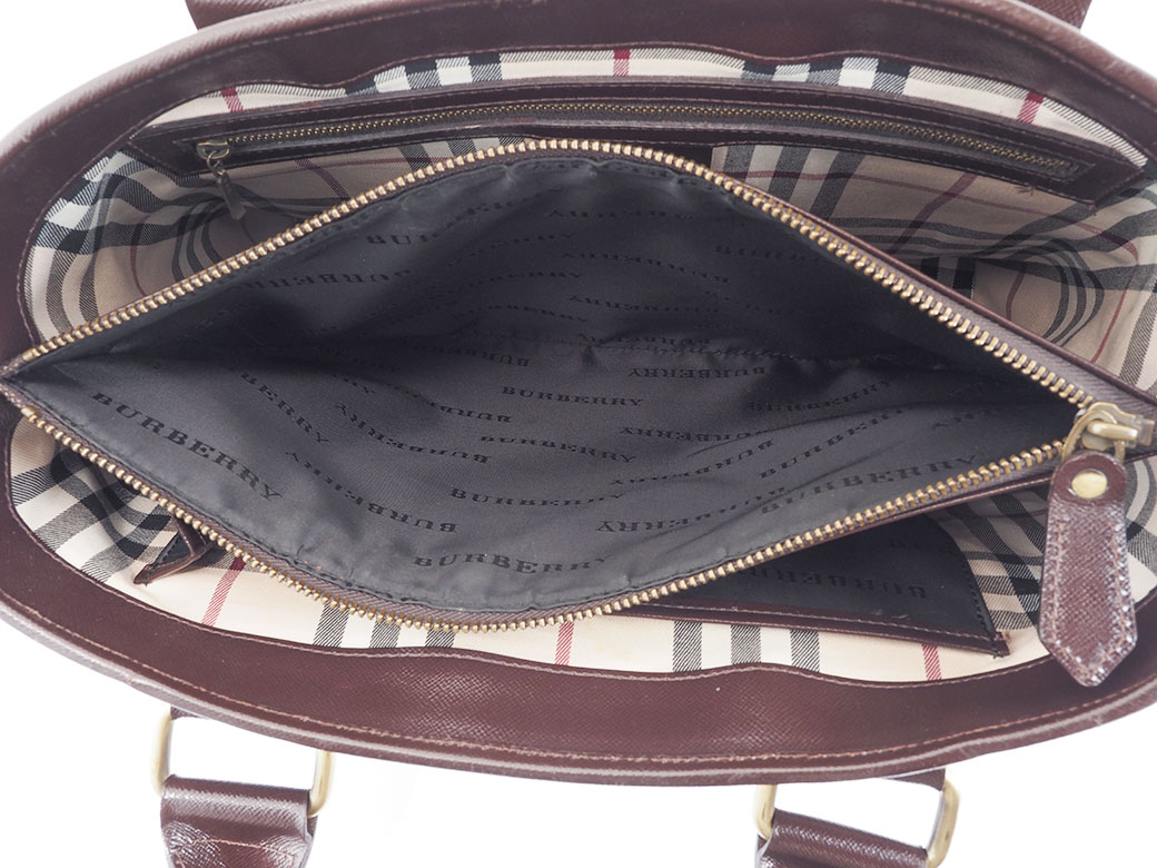 BURBERRY（バーバリー） ハンドバッグ ブラウン レディース レザー