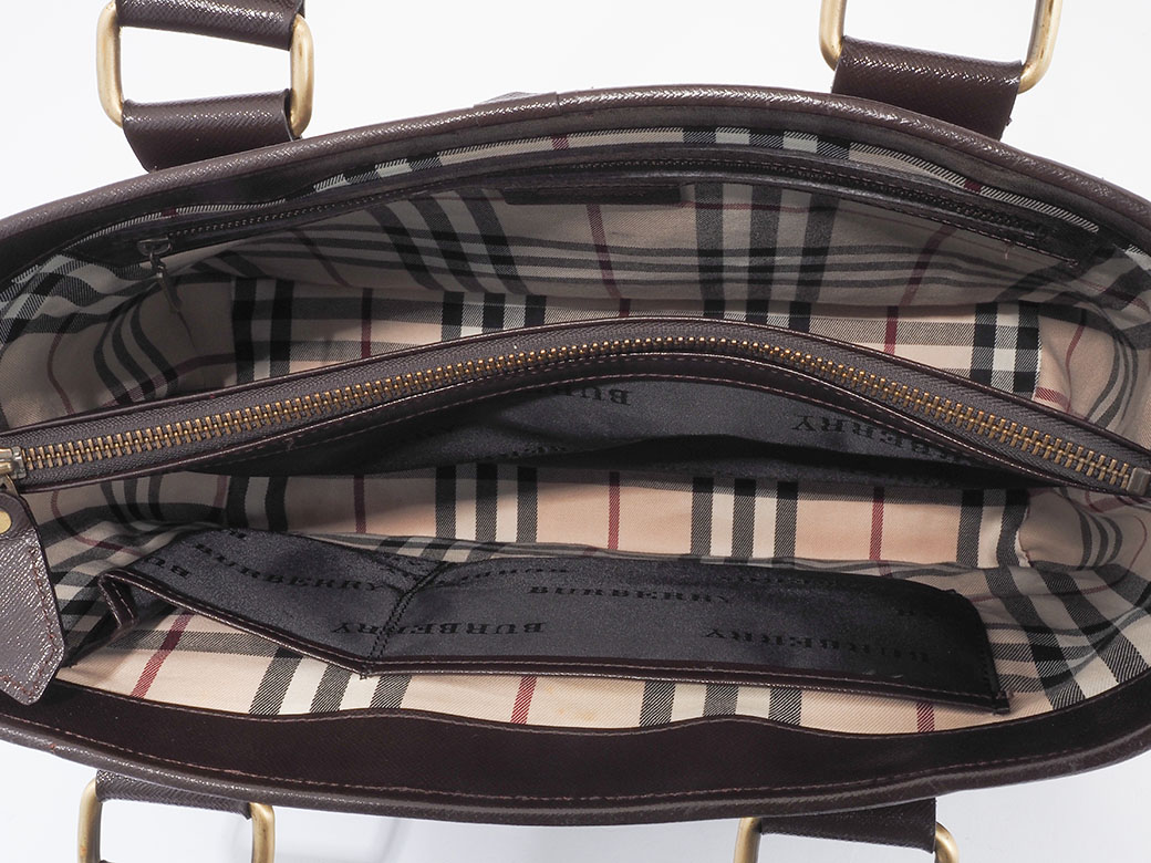 BURBERRY（バーバリー） ハンドバッグ ブラウン レディース レザー