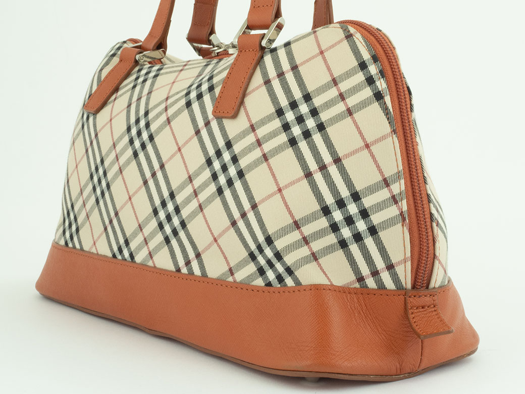 BURBERRY（バーバリー） ノバチェック キャンバス ハンドバッグ