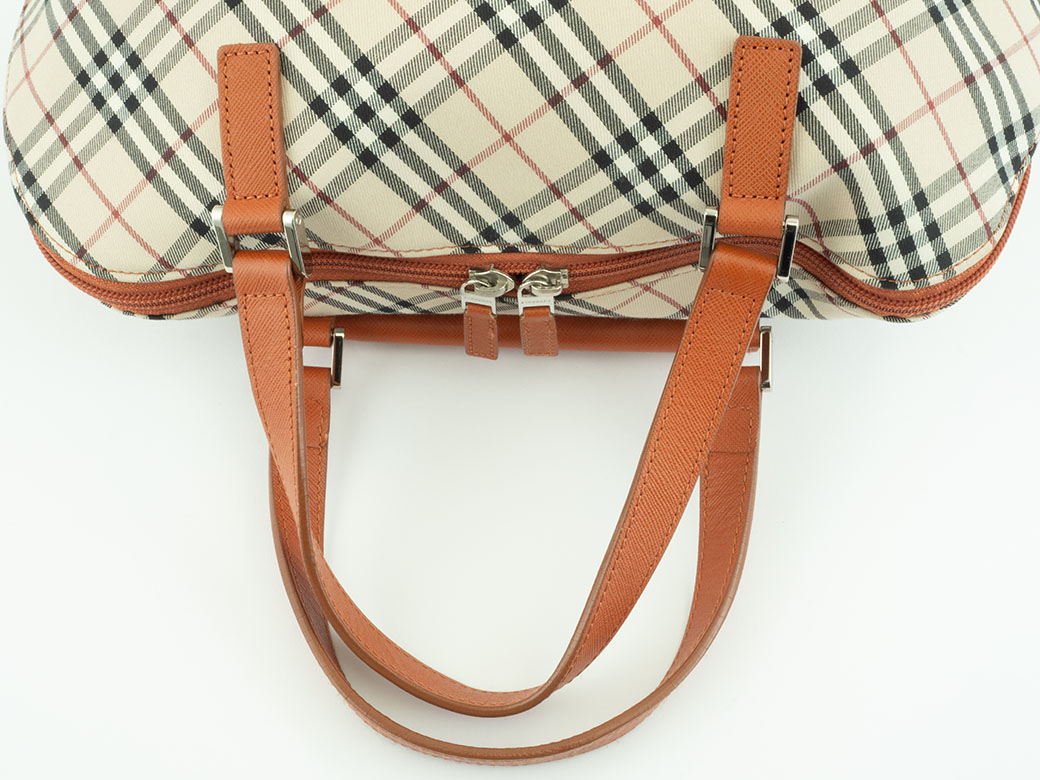 BURBERRY(バーバリー) ノバチェック キャンバス ハンドバッグ BURBERRY(バーバリー) ノバチェック キャンバス ハンドバッグ