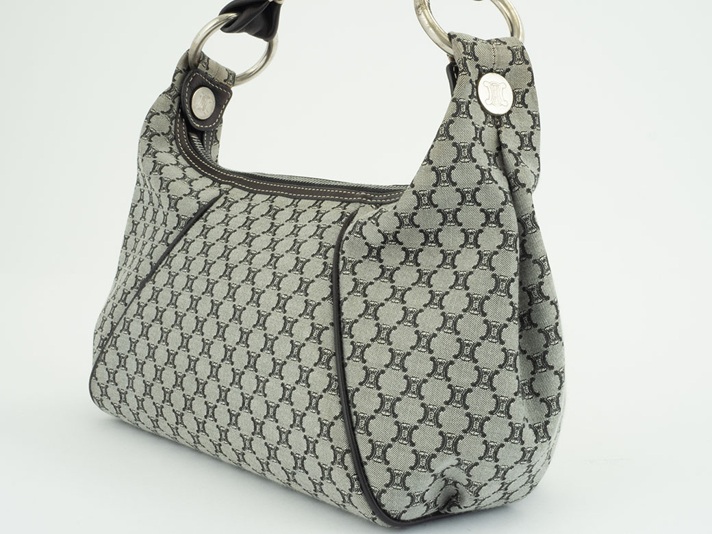 【CELINE】セリーヌ マカダム柄 セミショルダーバッグ ヴィンテージ CELINE（セリーヌ） ヴィンテージ オールドセリーヌ マカダム