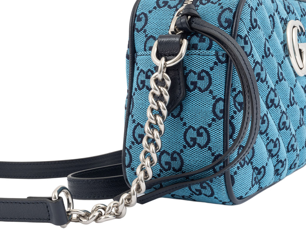 Gucci 〔GGマーモント〕キルティング スモール ショルダーバッグ GGマーモント キルティング スモール チェーンショルダーバッグ レザー