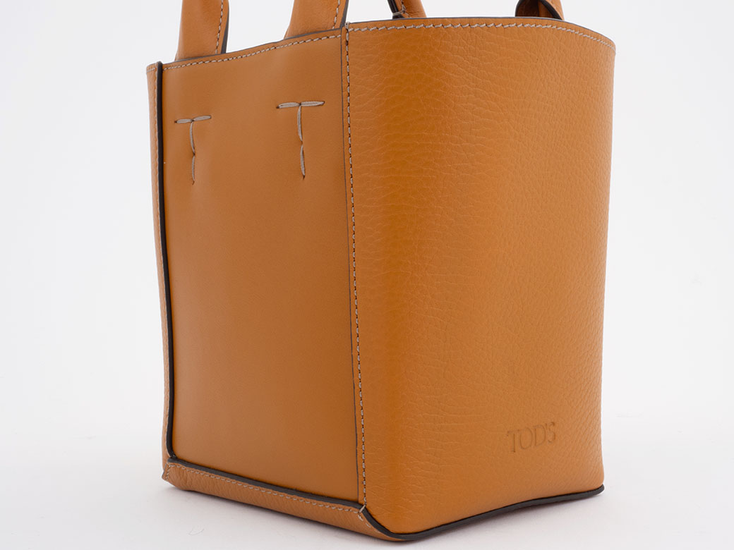 トッズ ダブルアップ レザー ショッピングバッグ ミニ トートバッグ