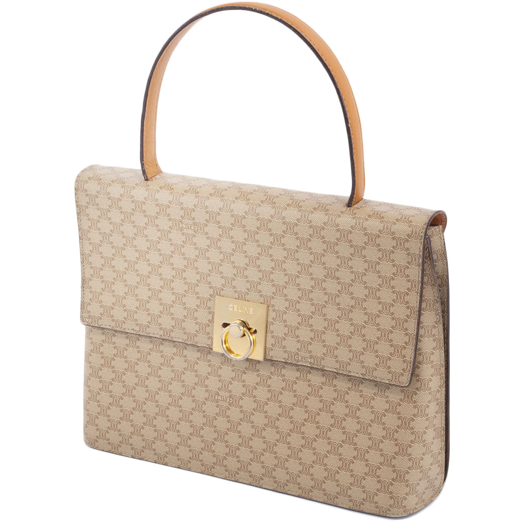 【限定価格】CELINE セリーヌ ハンドバッグ マカダム オールドセリーヌ CELINE（セリーヌ） オールドセリーヌ マカダム ハンドバッグ
