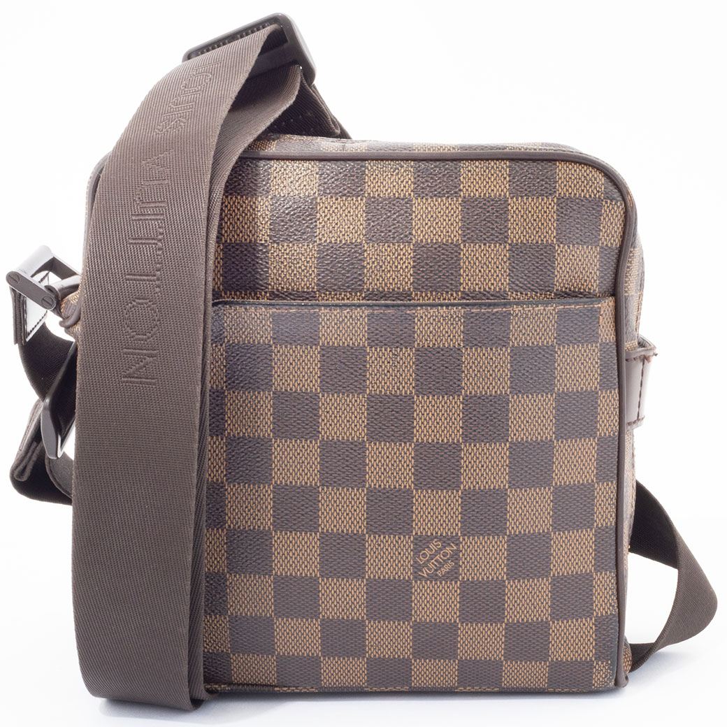 オラフ ルイ ヴィトン LOUIS VUITTON PM バッグ 中古 ダミエ エベヌ