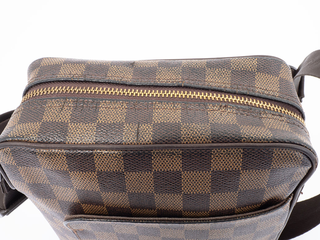 オラフ ルイ ヴィトン LOUIS VUITTON PM バッグ 中古 ダミエ エベヌ