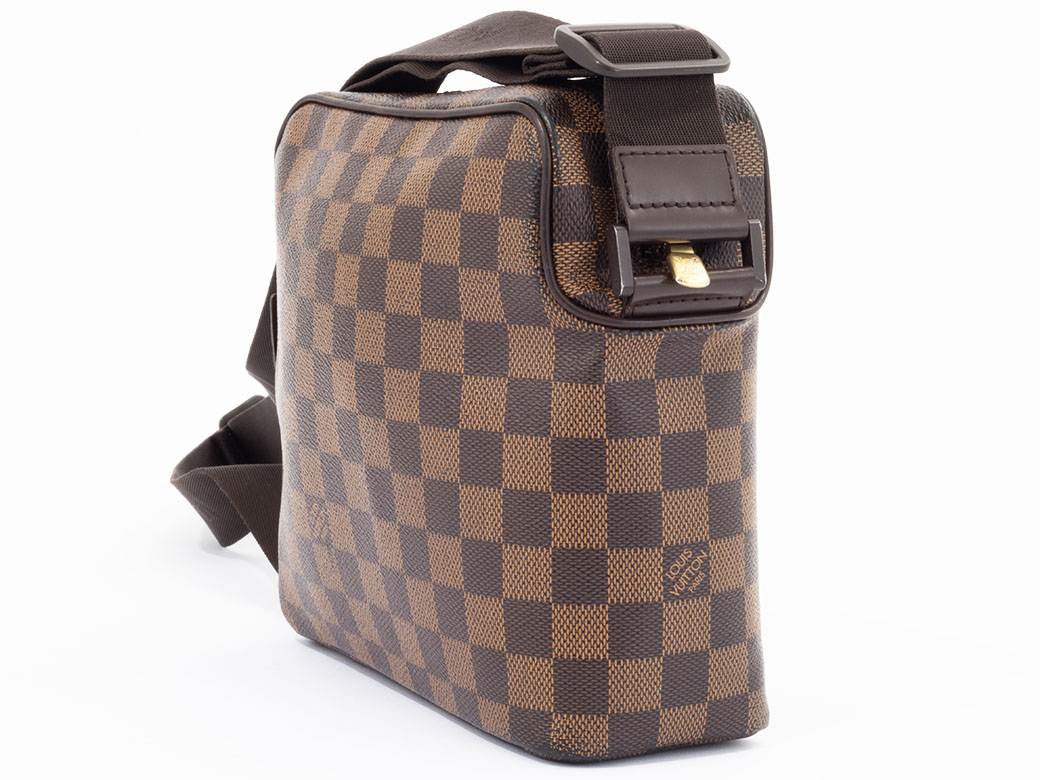 ☆s☆様　ルイヴィトン　オラフPM　ダミエ　エベヌ　ショルダーバッグ オラフ ルイ ヴィトン LOUIS VUITTON PM バッグ 中古 ダミエ エベヌ