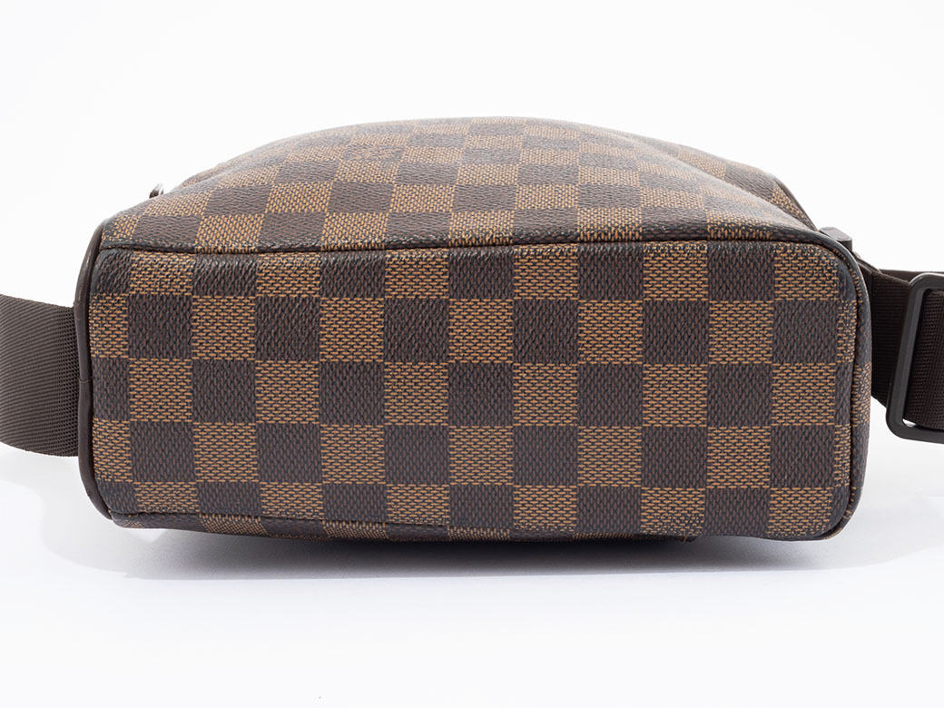 オラフ ルイ ヴィトン LOUIS VUITTON PM バッグ 中古 ダミエ エベヌ