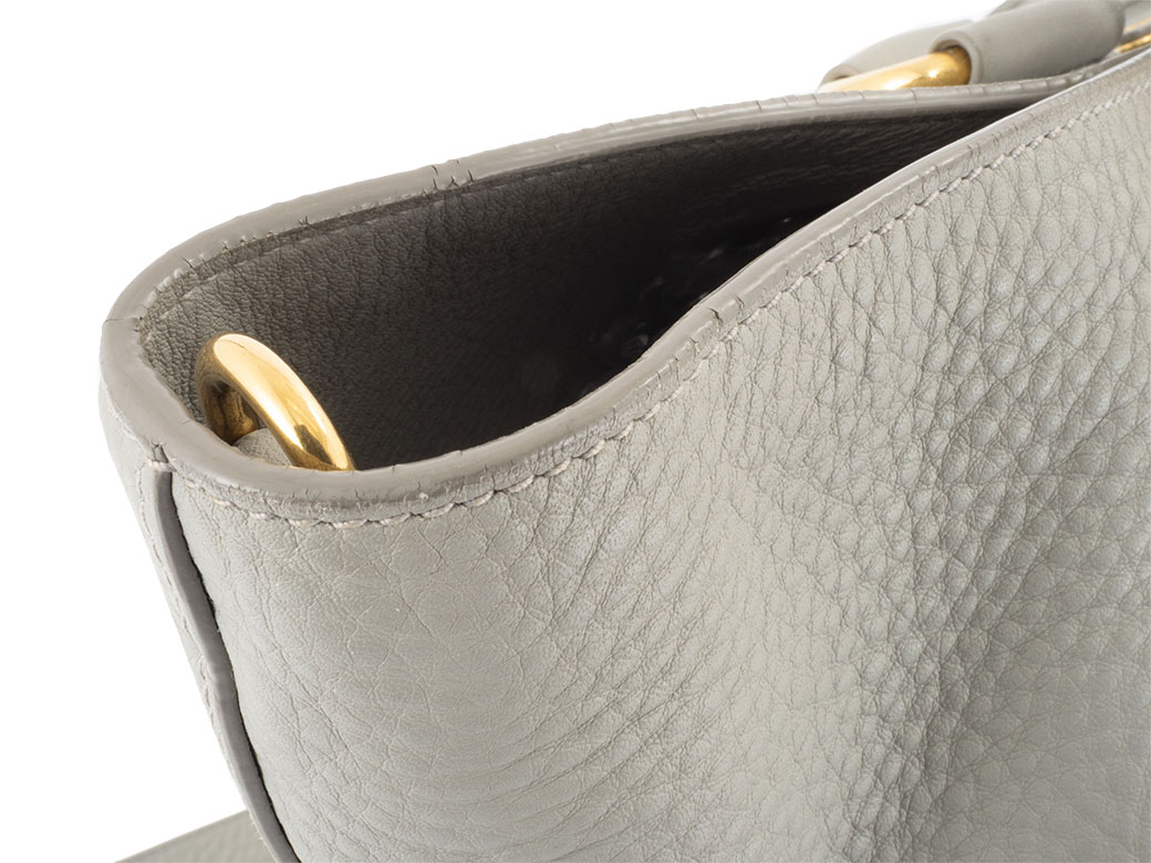 【Prada】ヴィッテロダイノ トートバッグ グレー BN1713・中古 プラダ ヴィッテロダイノ 2WAY ハンド トートバッグ BN1713
