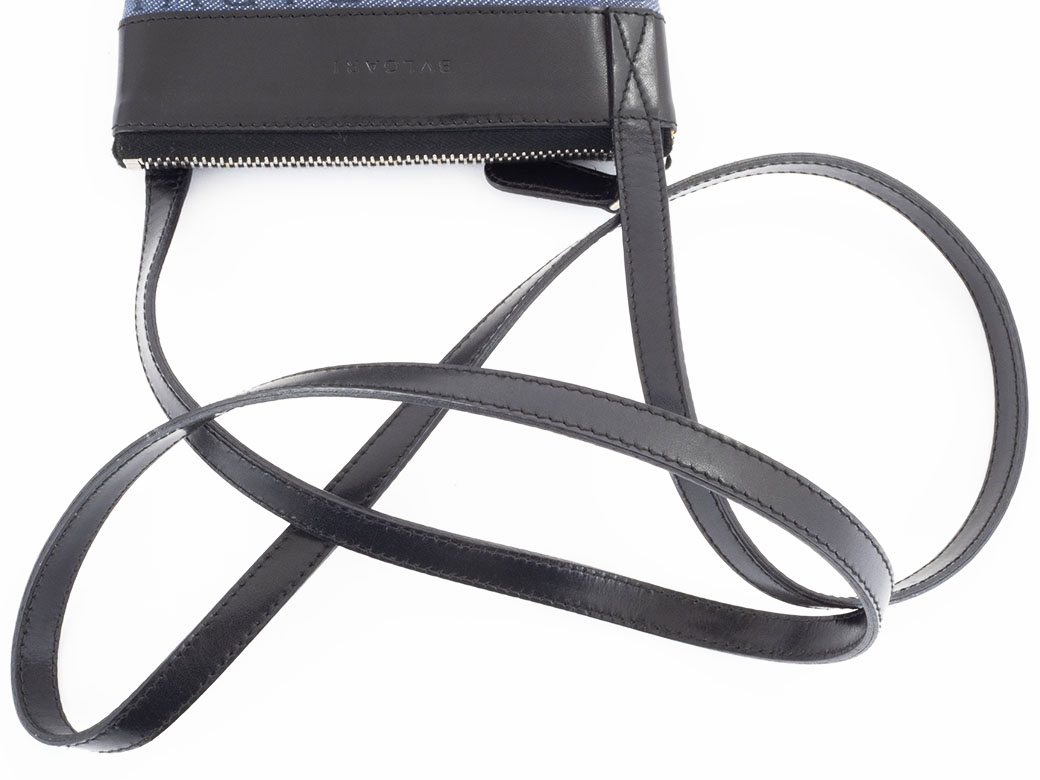 BVLGARI（ブルガリ） ロゴマニア サコッシュ デニム ショルダーバッグ