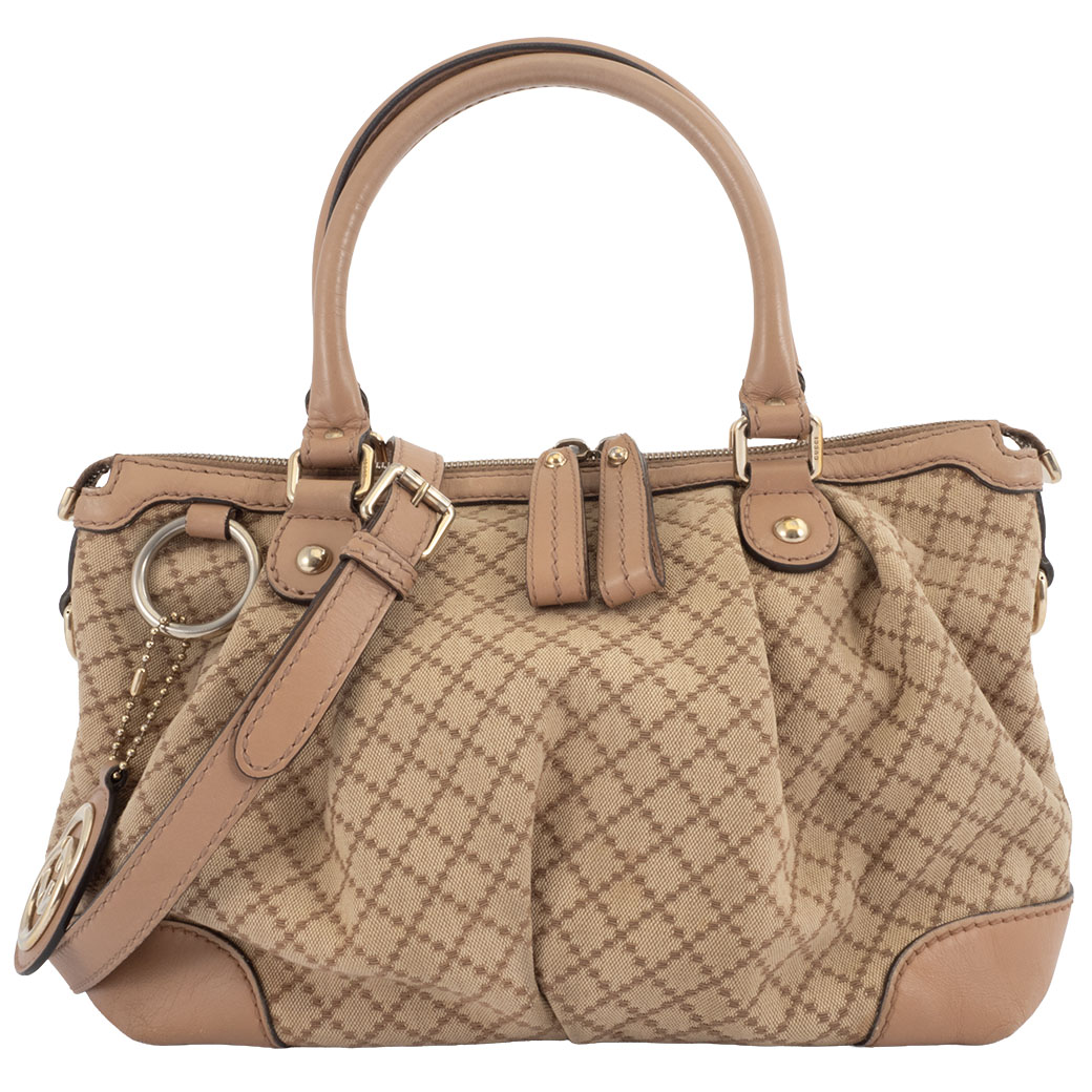 GUCCI 2WAY ショルダーバッグ スーキー ディアマンテ GGキャンバス
