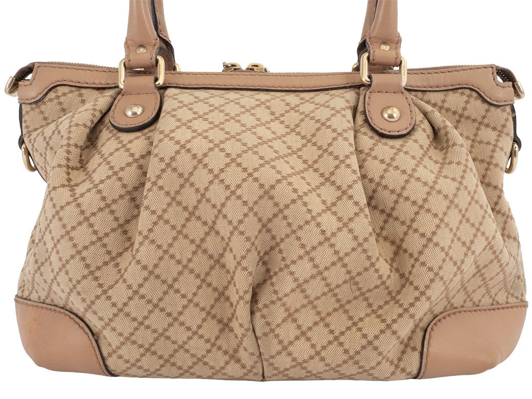 GUCCI ディアマンテ スーキー ハンドバッグ ショルダーバッグ 2WAY GUCCI グッチ ディアマンテスーキー2Wayショルダー ベージュ