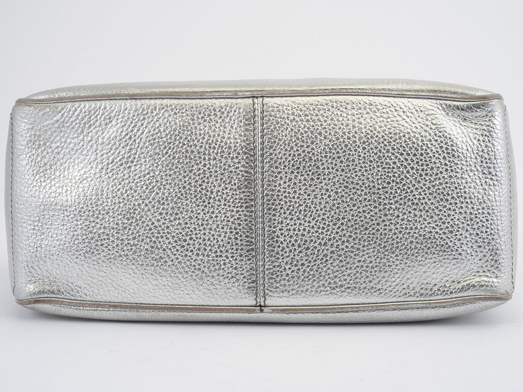 CELINE（セリーヌ） ブギー ハンドバッグ WC-BB-0038 レザー シルバー