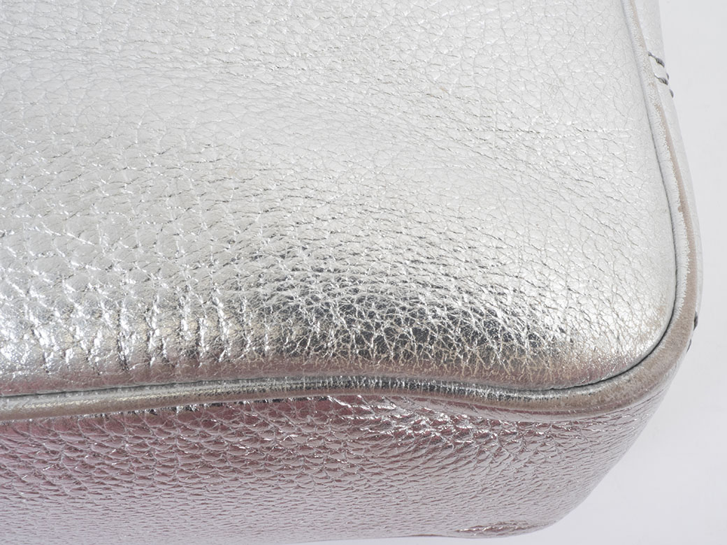 CELINE（セリーヌ） ブギー ハンドバッグ WC-BB-0038 レザー シルバー