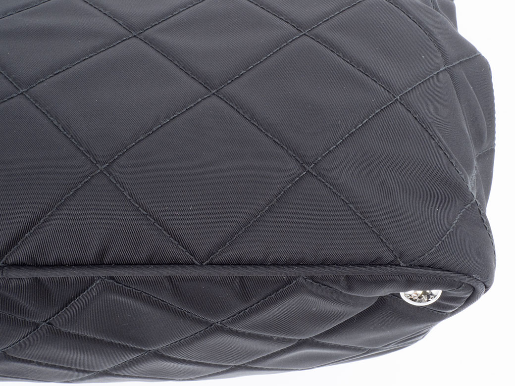 PRADA（プラダ） キルティングチェーン トートバッグ 1BG740 ナイロンx