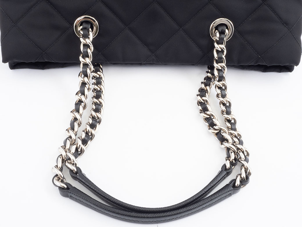 PRADA（プラダ） キルティングチェーン トートバッグ 1BG740 ナイロンx