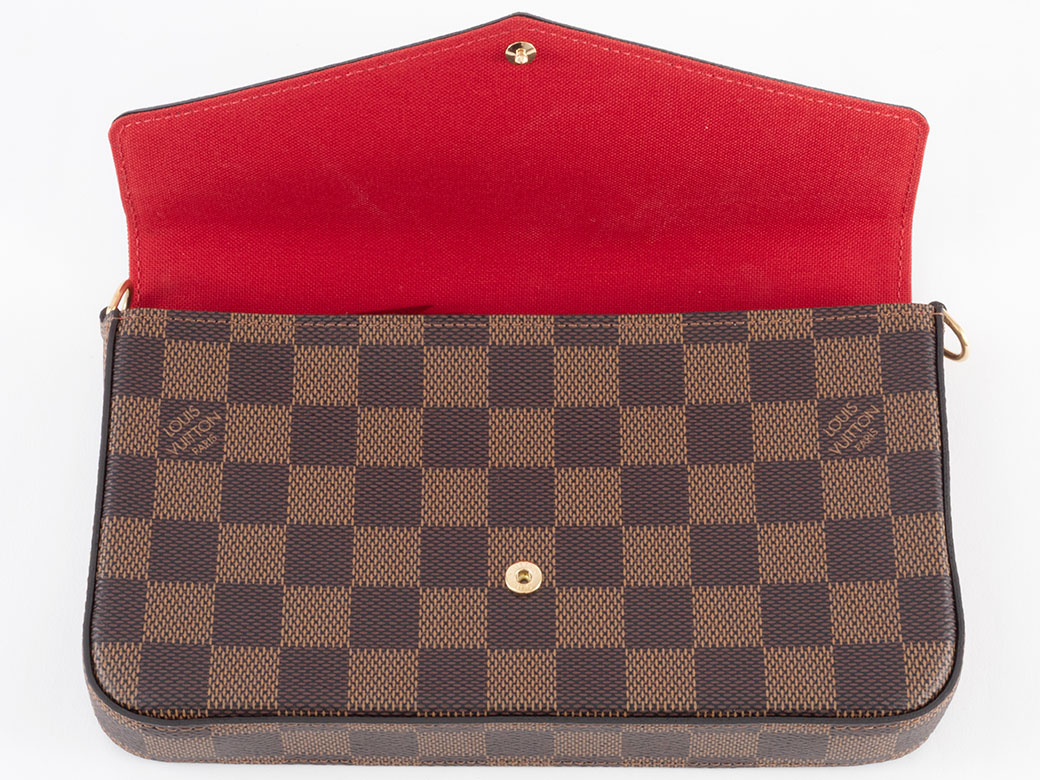 LOUIS VUITTON ルイ・ヴィトン/ポシェットフェリシー/ダミエ/エベヌ/N63032/CA0***/SAランク/93【中古】 LOUIS VUITTON - 本物 ルイヴィトン LOUIS VUITTON LV ポシェット