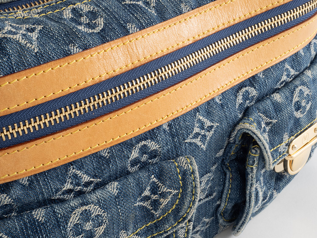 ★SALE【5ab1372】ルイヴィトン ショルダーバッグ モノグラム・デニム バギーPM M95049 ブルー【中古】レディース LOUIS VUITTON/ルイ・ヴィトン】 バギーPM モノグラムデニム M95049