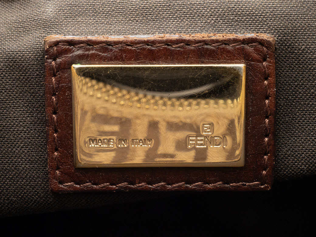 本物 フェンディ FENDI ズッカ ショルダーバッグ キャンバス ブラウン 26426 Zucca バッグ 中古・ FENDI（フェンディ） バッグ 中古 ズッカ ショルダーバッグ キャンバス