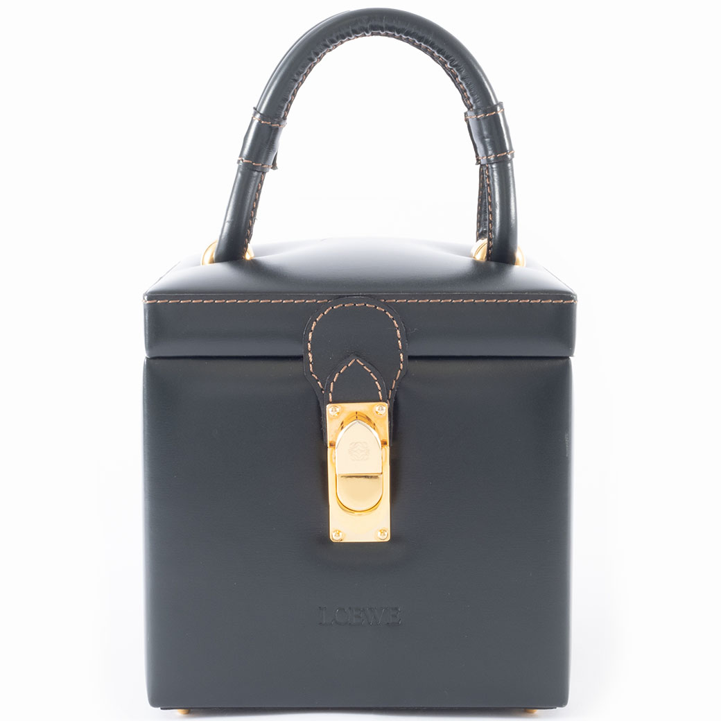 LOEWE（ロエベ） ヴィンテージ バニティバッグ レザー グリーン