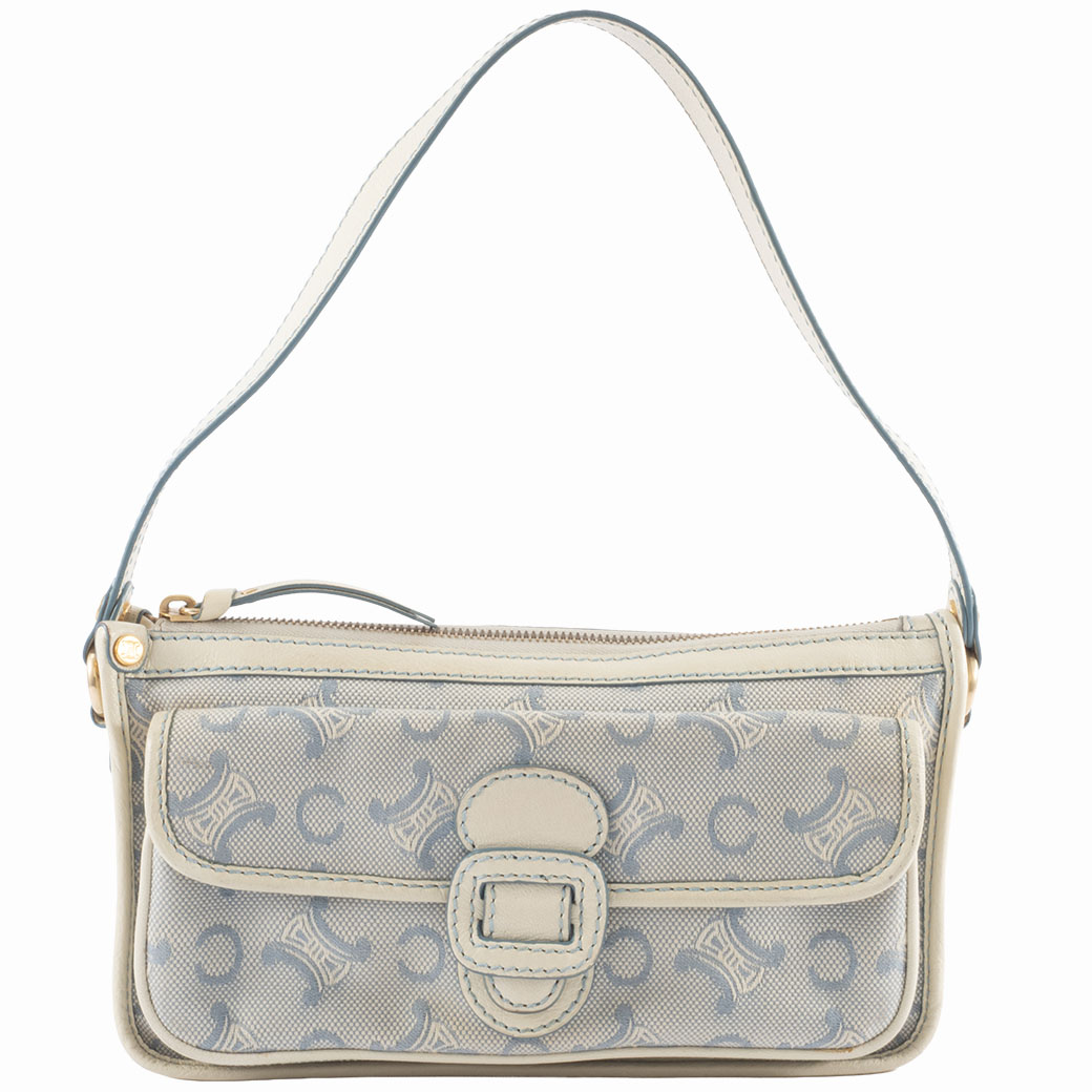 CELINE セリーヌ Cマカダム ショルダーバッグ キャンバス レディース [中古] CELINE（セリーヌ） バッグ 中古 ショルダーバッグ Cマカダム