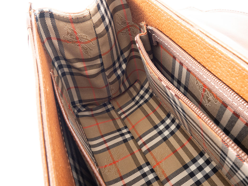 BURBERRY バーバリー 保管品 ハンドバッグ ビジネスバッグ ブラウン ヴィンテージ BURBERRY / バーバリー ビジネスバッグ / ブリーフケース