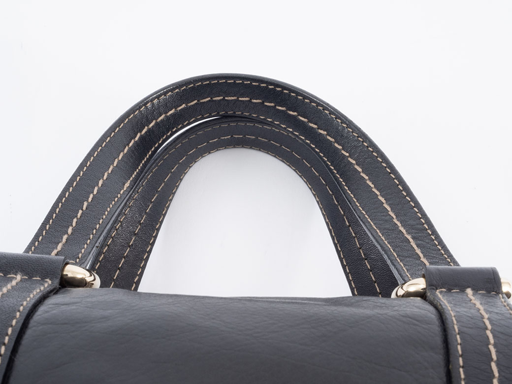 GUCCI グッチ バッグ 中古 レディース ミニ ボストンバッグ レザー 黒