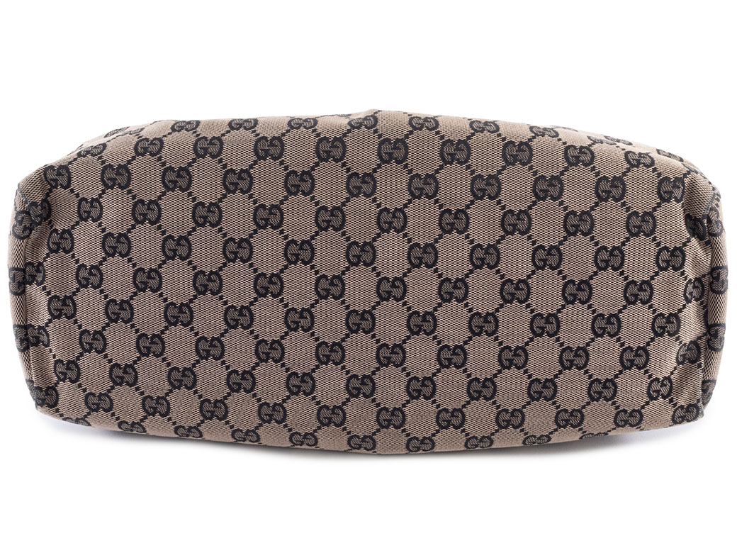 GG グッチ GUCCI バッグ 中古 トート レディース キャンバス ウッド