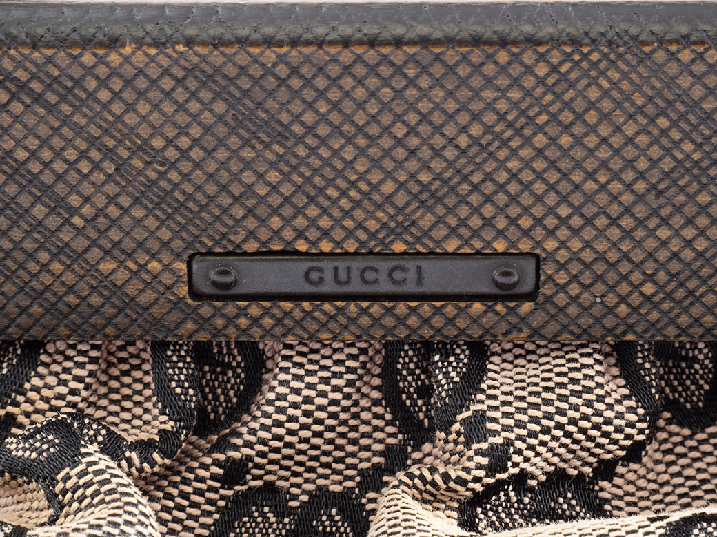 GG グッチ GUCCI バッグ 中古 トート レディース キャンバス ウッド
