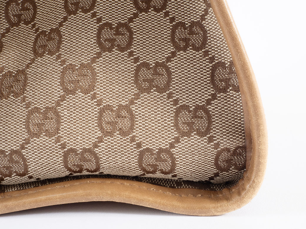 本物 グッチ GUCCI GGキャンバス ショルダーバッグ ベージュ 110292 バッグ 中古・ GG グッチ バッグ ショルダー レディース 中古 GGキャンバス レザー