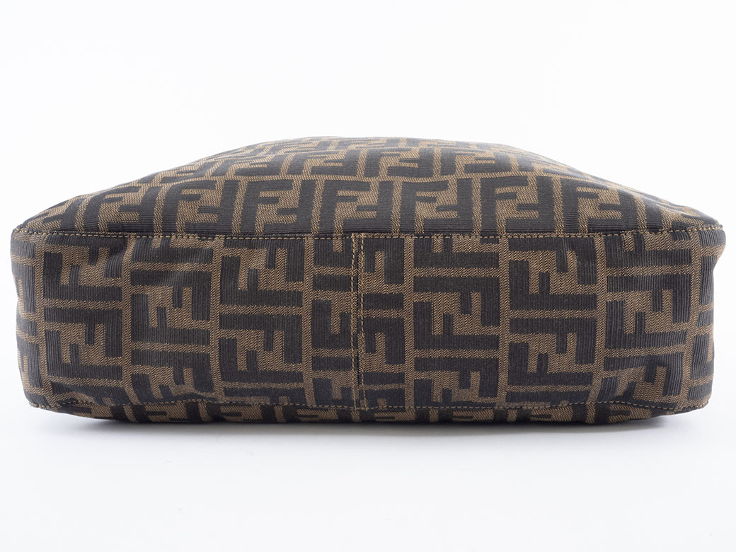 フェンディ　ズッカ　キャンバス　ハンド　ワンショルダーバッグ　ブラウン FENDI（フェンディ） ズッカ ワンショルダー ショルダーバッグ